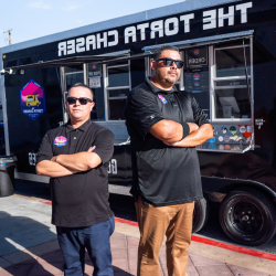 Douglas Nunez and Rafael Bruno, owners of The Torta Chaser